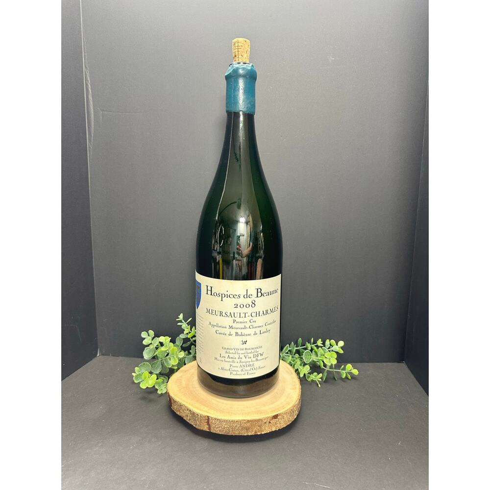 Hospices de Beaune 2008 Meursault-Charmes Empty 3L Jeroboam Burgundy Wine Bottle